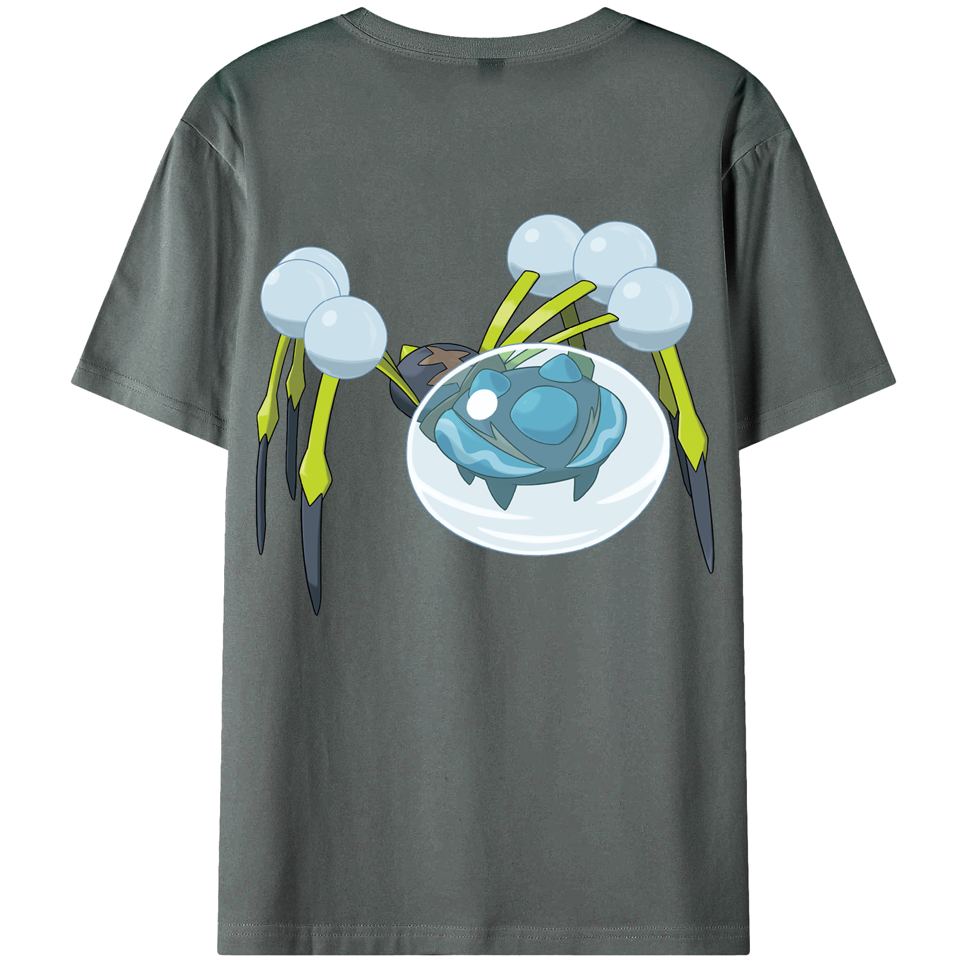 （画像用） ポケットモンスター Pokémon 綿100％ メンズ半袖Tシャツ（バックプリント） 通気性